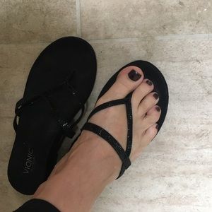 Vionic Black Sandals 8.5